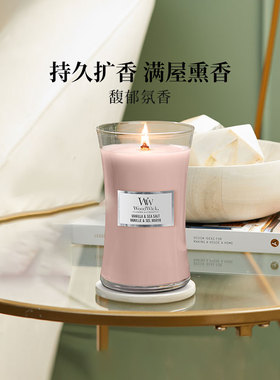 【新年礼物】WoodWick白噪音香薰蜡烛大瓶卧室通用香氛节日伴手礼