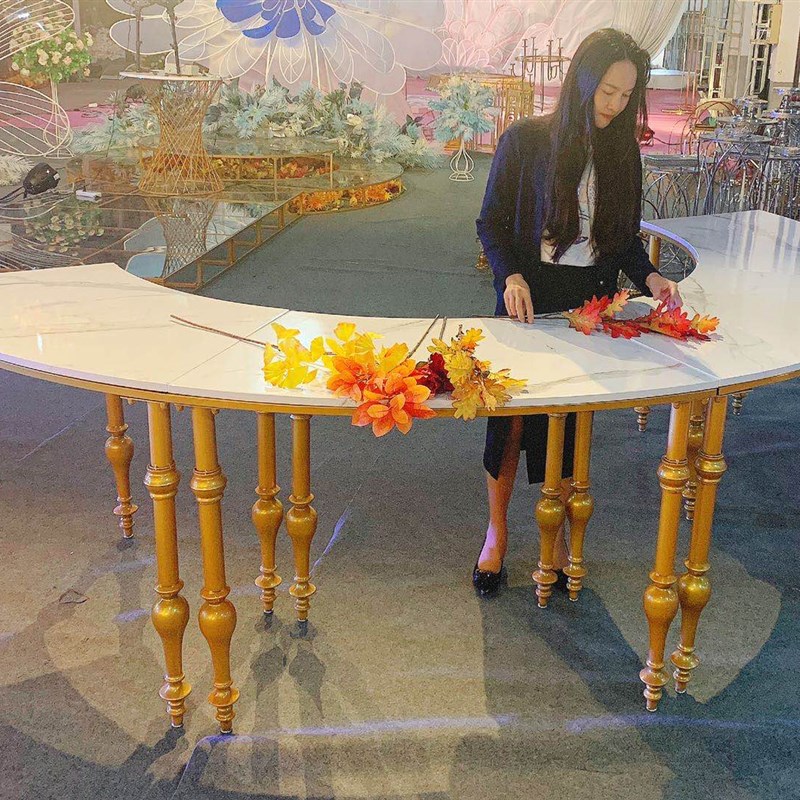 极速婚庆道具可拼接糕点甜品台婚礼现场装饰摆件大理石纹路甜品桌