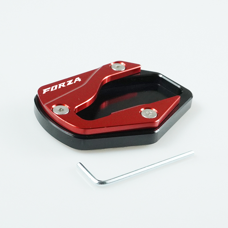 适用国产佛沙FORZA350本田NSS350改装配件侧边撑加大垫小脚架加宽