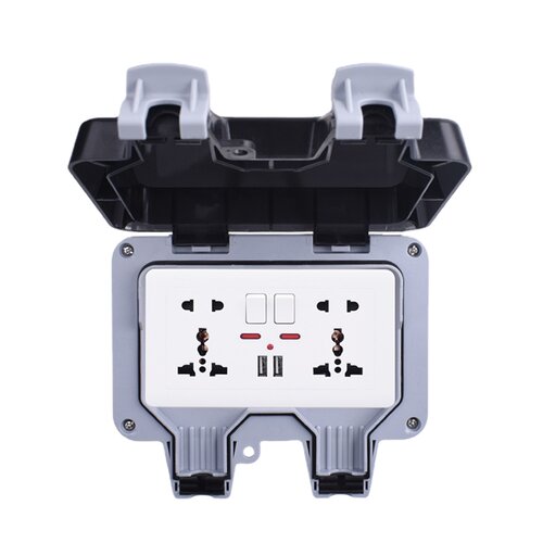 极速.Danny IP66 windproof and rainproof charging wall socket