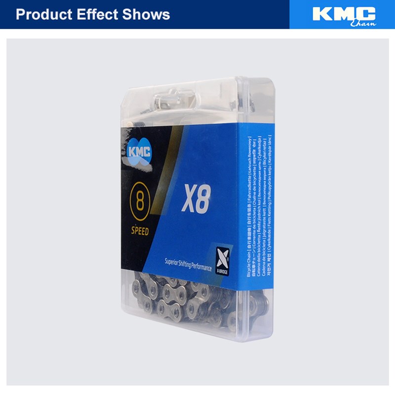 销促KMC桂盟折叠公路登山自行车链条X8变速782124单车通用链子配