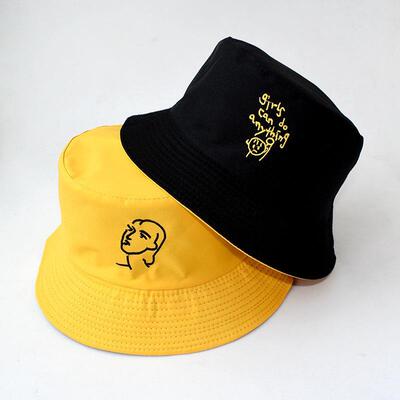 极速Summer Bucket Hat Women Double-side Reversible Multifunc