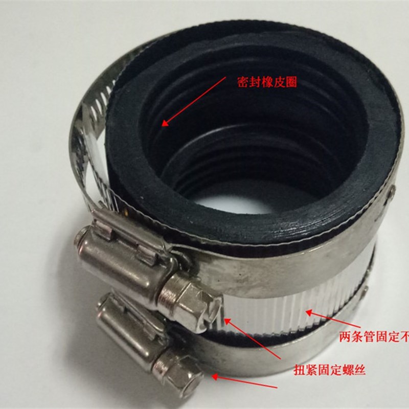 铸铁下水管和pvc接管转pvc接头老铁管配件异径直接 110改造50对活