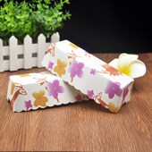 耐高温 长方形蛋糕纸杯 加厚马芬杯100个 马芬杯 极速烘焙模具