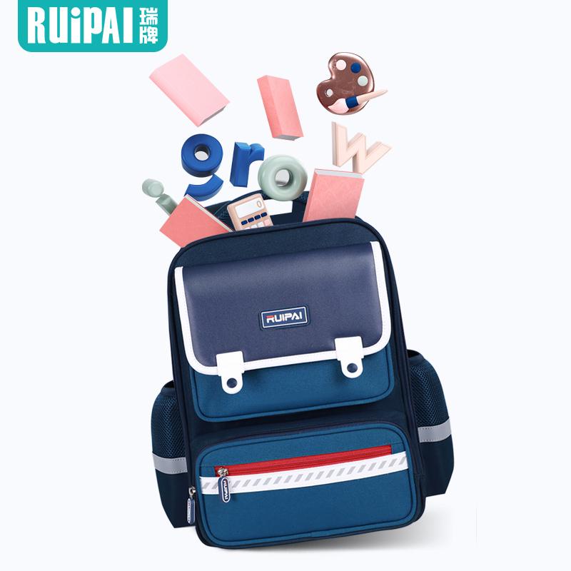 新品瑞牌小学生书包三到六年级2022新款男生护脊减负超轻便儿童书