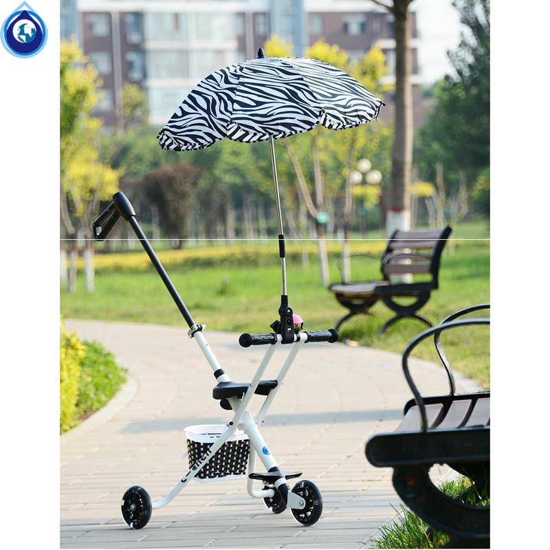 厂家儿童简易推车折叠轻便小溜娃三角车手推车遛娃便捷自行车篮宝