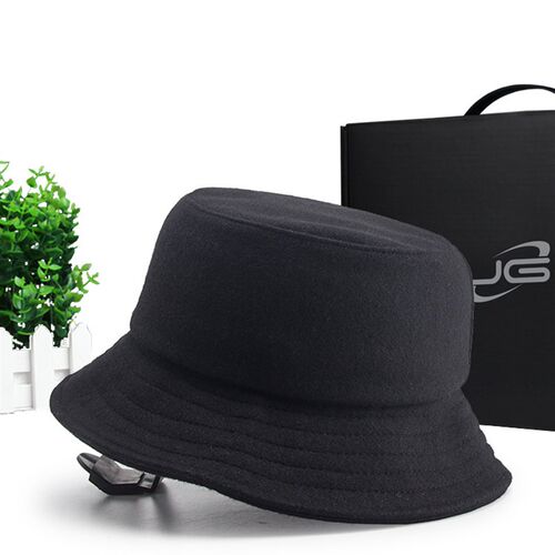极速Plus Size Wool Fisherman Hats Male Winter Fleece Snow Pa