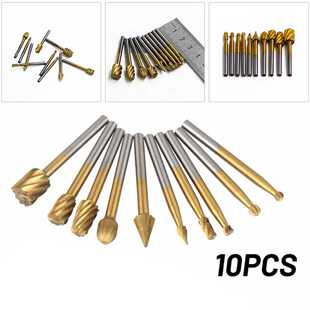 极速10PCS 1/8 Shank Tungsten Carbide Cutting Grindin