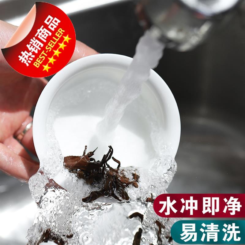 德化功夫茶具套装办公室家用日式简约茶壶茶o盘白瓷茶杯陶瓷盖碗