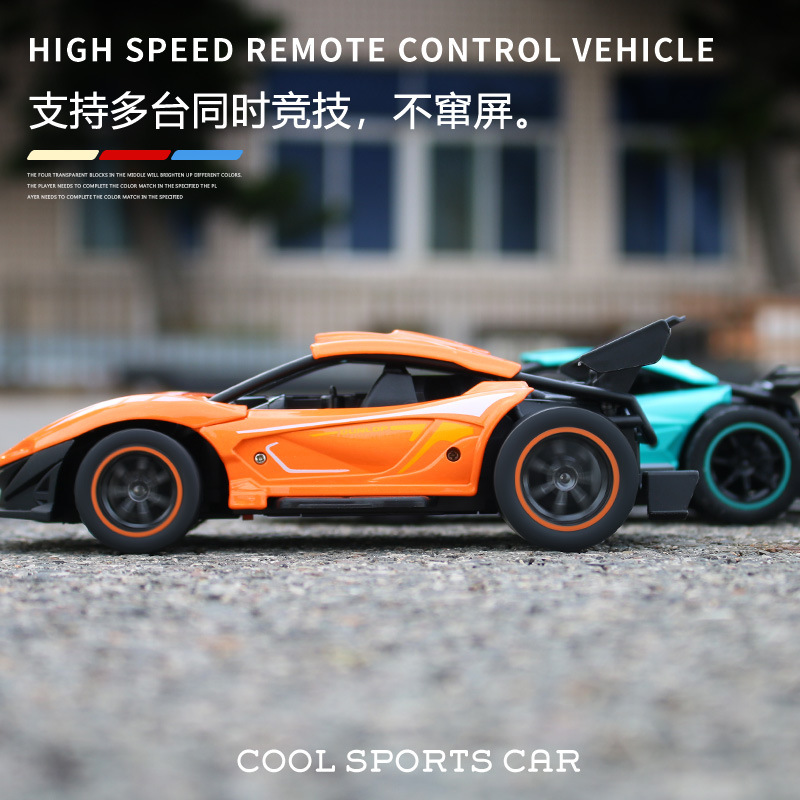 厂家跨境新品儿童2.4G充电遥控车 仿真合金车模型 RC漂移高速车玩