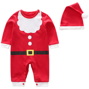 Baby jumpsuit Santa Claus suit耶诞节童装婴儿连身衣服套装