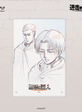 I.G WIT 进击的巨人Key:prime亚克力面板撤退的矮人利威尔摆件