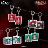 巨人Animation钥匙扣动漫周边撤退 矮人 WIT 进击 新品 I.G