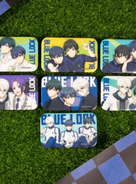 【29元任选10件】蓝色监狱方形马口铁徽章蓝锁周边