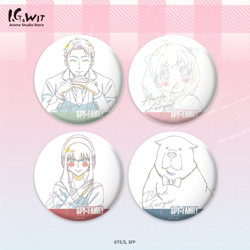 间谍过家家原画线稿马口铁徽章