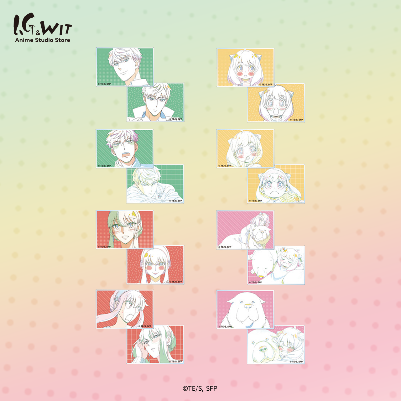 I.G WIT 间谍过家家原画盲抽收藏卡盲盒原版日谷周边正版授权