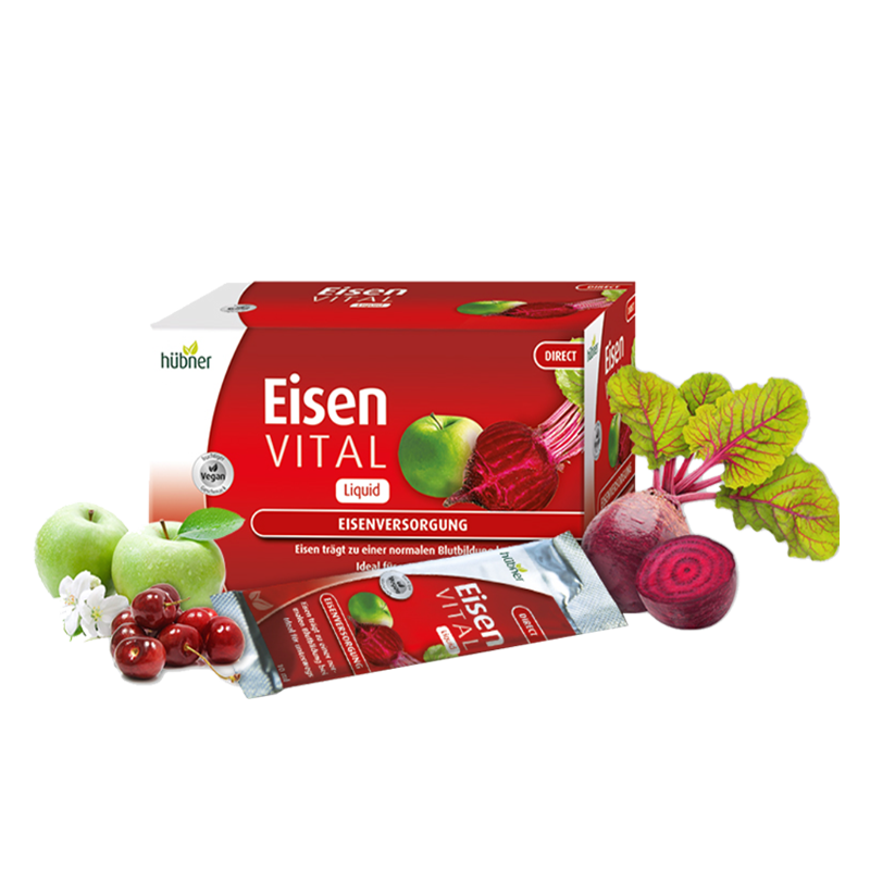 德国Huebner郝柏娜补铁成人便携10ml*20条