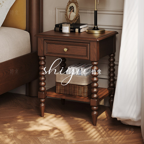 「时余卢卡柜｜中古风床头柜」
