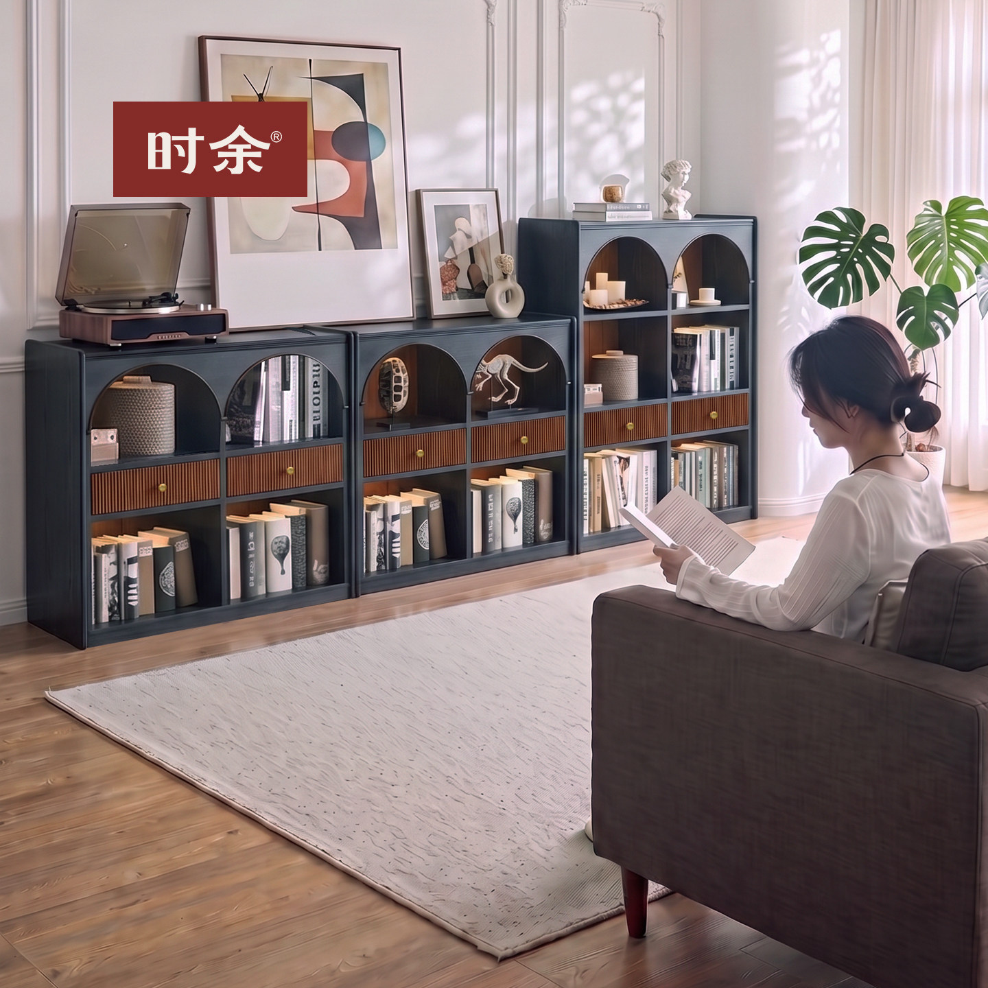 「时余麦格」木作｜法式复古书柜图片