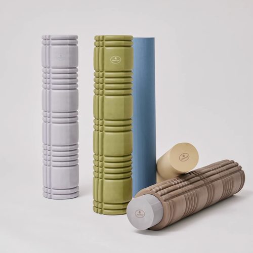 Montland二合1EVA泡沫轴肌肉放松瘦腿神器PVC瑜伽柱轻柔按摩舒缓