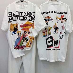 Story Carrie 甜酷风飞天小女警CARTOON NETWORK宽松短袖T恤