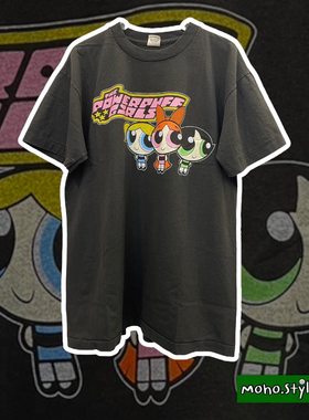Story Carrie  飞天小女警日常简约宽松Powerpuff Girls短袖T恤