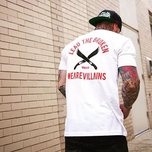 美式 T恤oversize落肩上衣 硬核高街亚文化反派哥特暗黑复古风短袖