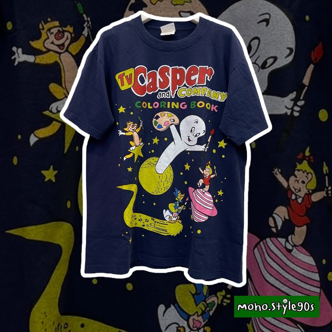 Story Carrie  Casper鬼马小精灵卡斯帕欧美潮流oversize短袖T恤