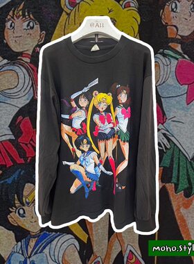 Story Carrie   日系动漫美少女战士水兵月甜酷风长袖打底T恤