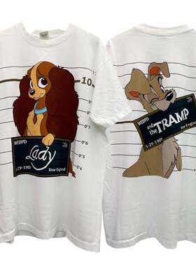 Story Carrie   小姐与流浪汉街头复古Lady and the Tramp短袖T恤
