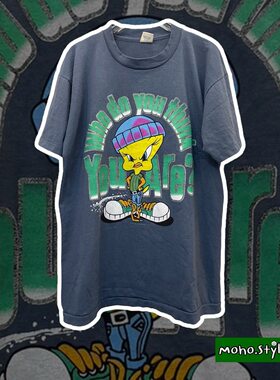 Story Carrie  Looney Tunes乐一通翠迪鸟不规则字母创意短袖T恤