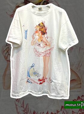 Story Carrie 甜酷风潮流可爱公主垂感夏季圆领短袖T恤