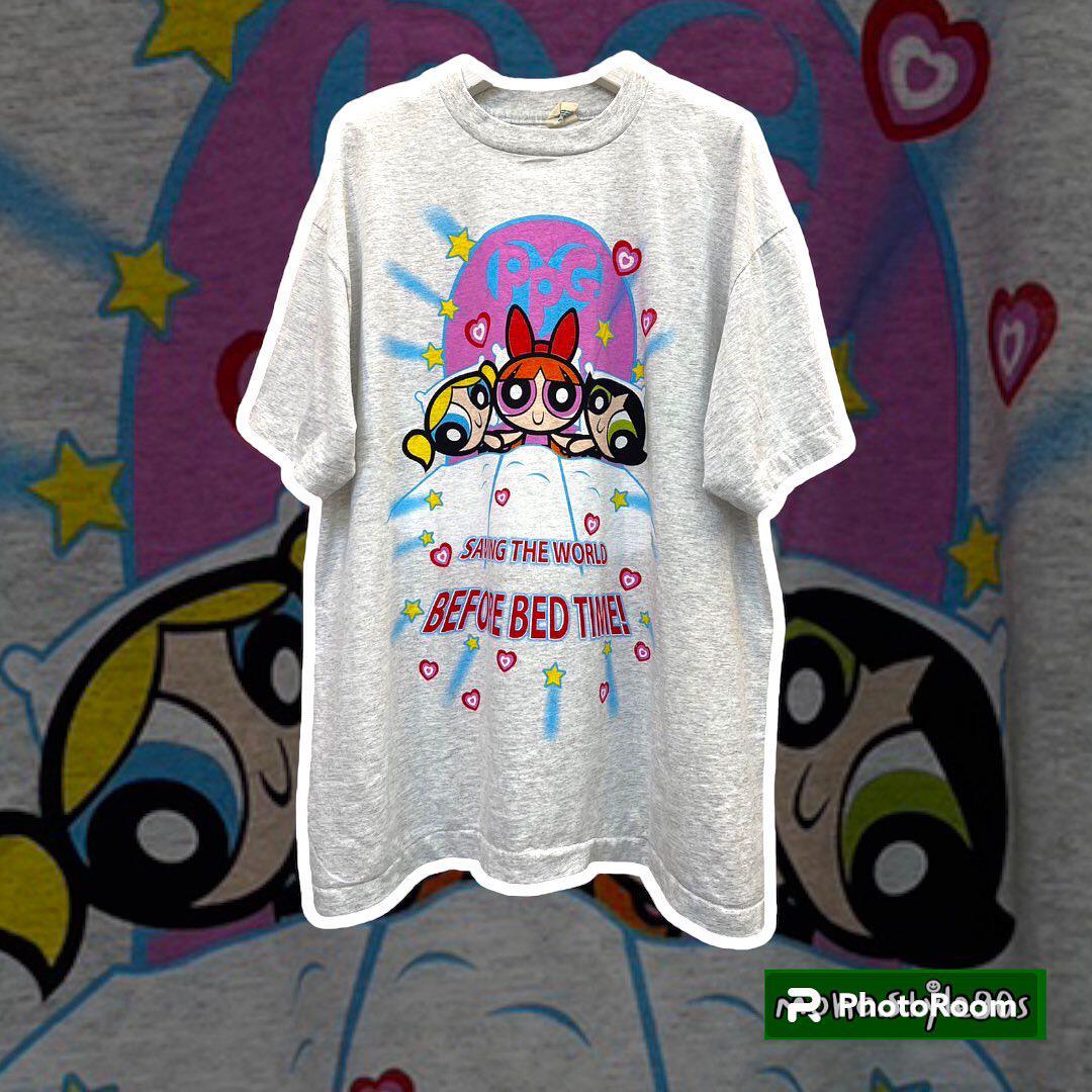 Story Carrie   飞天小女Powerpuff Girls趣味设计休闲短袖T恤