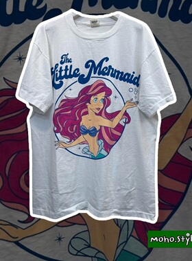 Story Carrie  甜美little the mermaid小美人鱼可爱百搭短袖T恤