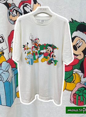 Story Carrie 复古动画布魯托米老鼠唐老鸭高飞可爱千禧风短袖T恤
