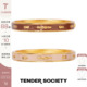 Tender SocietyLuck护身符系列八字纹拼色手镯戒指套组奶橙色配饰