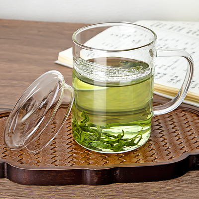 玻璃泡花茶杯家用喝茶杯子耐高温