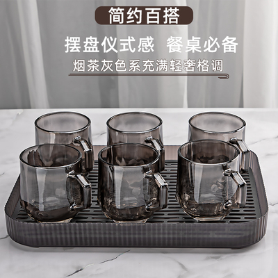 水杯高颜值带把玻璃茶杯2025新款