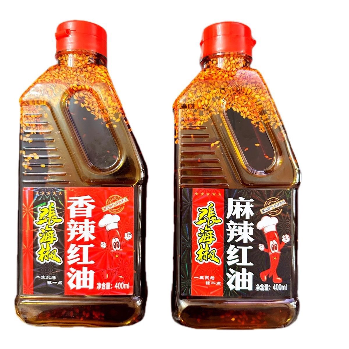 张海椒麻辣红油辣椒油零添加