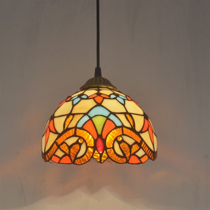 美式复古餐厅h阳台过道玄关飘窗水槽吧台创意艺术玻璃蒂凡尼小吊