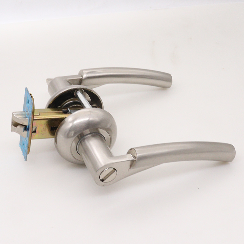 卫生间门锁无钥匙室内通用浴室厕所门把手洗手间卫浴三杆锁40MM