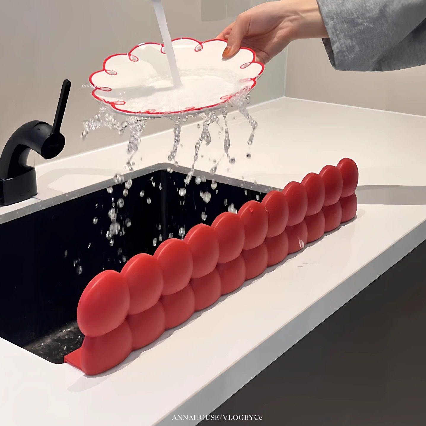 圈圈硅胶挡水板厨房水槽防溅水挡板卫生间洗手台洗碗池边缘挡水条,厨房/烹饪用具,厨房挡水板/挡水条,淘宝优惠券,粉丝福利购,淘宝优惠卷