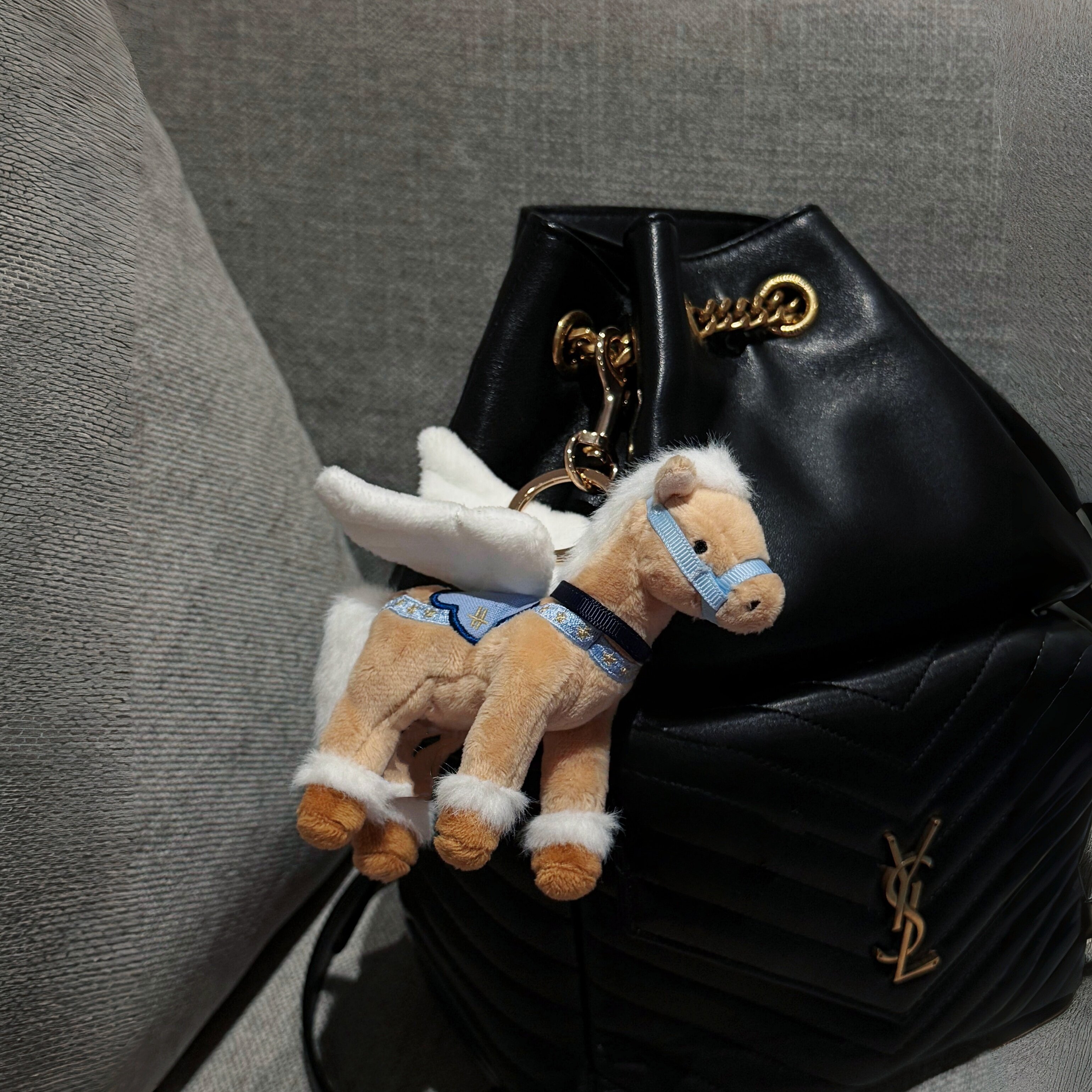 小马挂件包挂件新年装饰2026马年春节毛绒小挂饰钥匙扣生肖挂件