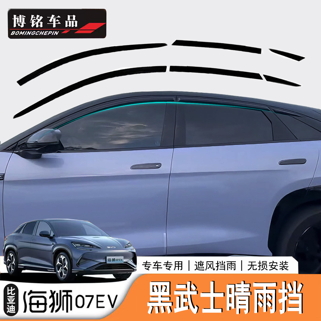 海狮07EVSealion7亮黑晴雨挡