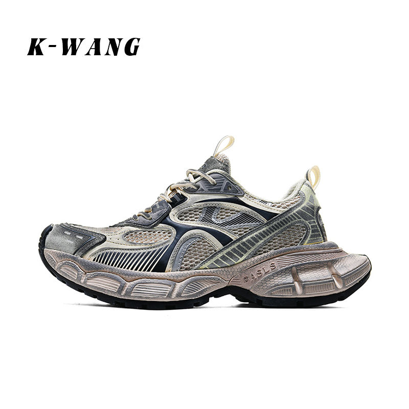 K-wang增高3.5cm老爹鞋女款运动轻奢2025秋季休闲厚底春秋款女鞋