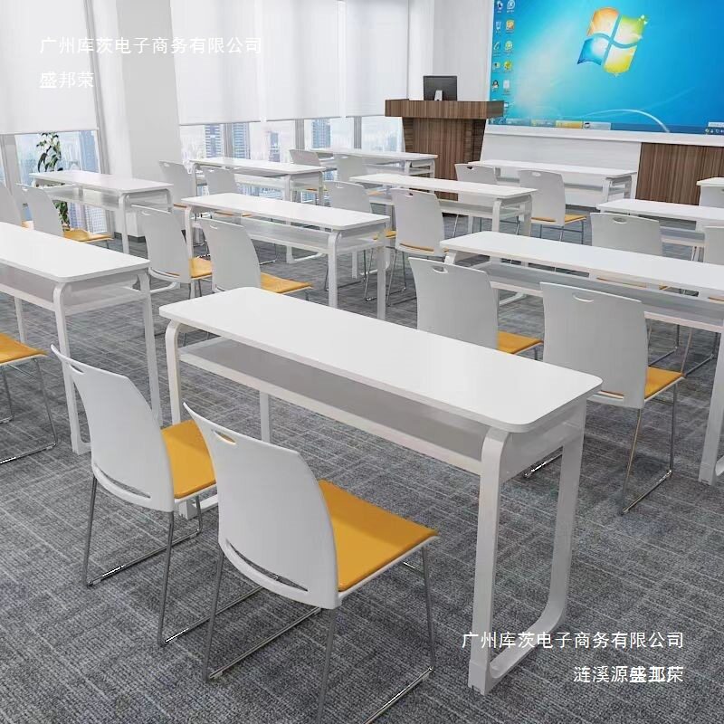 工厂直销教育机构培训桌补习班辅导班中小学生课桌椅组合双人会议