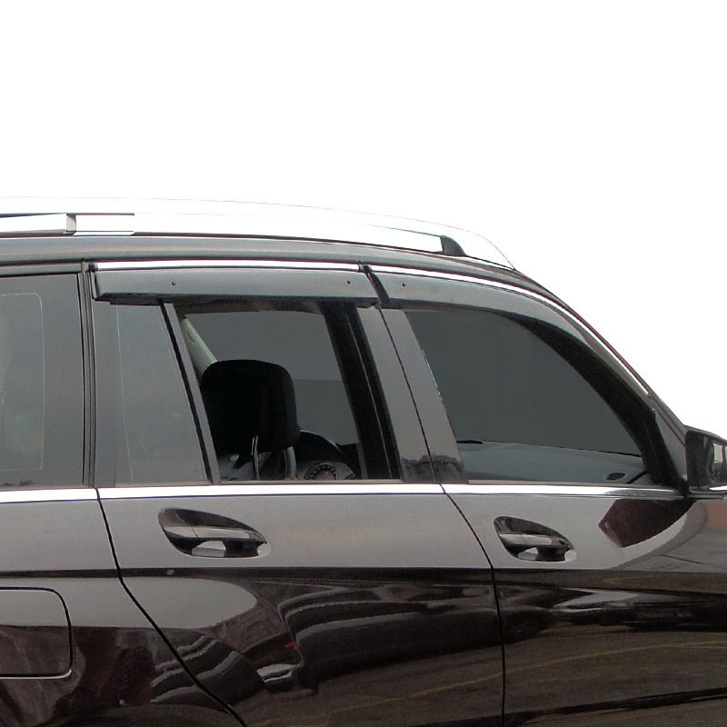 适用于奔驰GLK GLE GLC GLS汽车晴雨挡不锈钢亮条车窗雨眉 专用