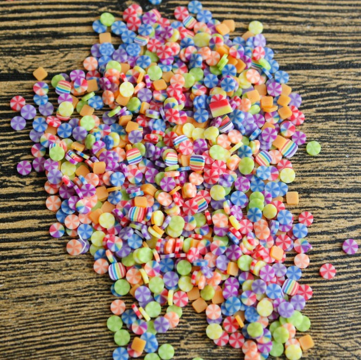 厂家直销阿尔卑斯糖软陶片小清新食玩装饰DIY蛋糕配件