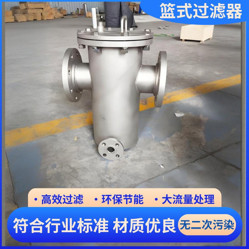 316L304不锈钢篮式过滤器快开提篮式过滤器管道除污器毛发收集器