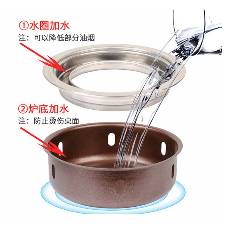 大号韩式烤肉木炭烧烤炉不锈钢碳烤炉户外烧烤炉商用烤肉锅烧肉炉